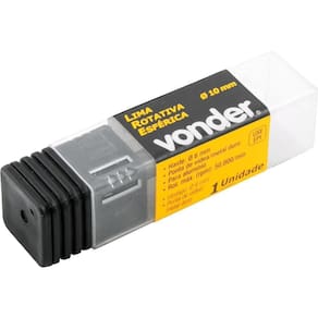 Lima Rotativa Esférica P/ Alumínio 10mm C/ Haste 6mm Vonder