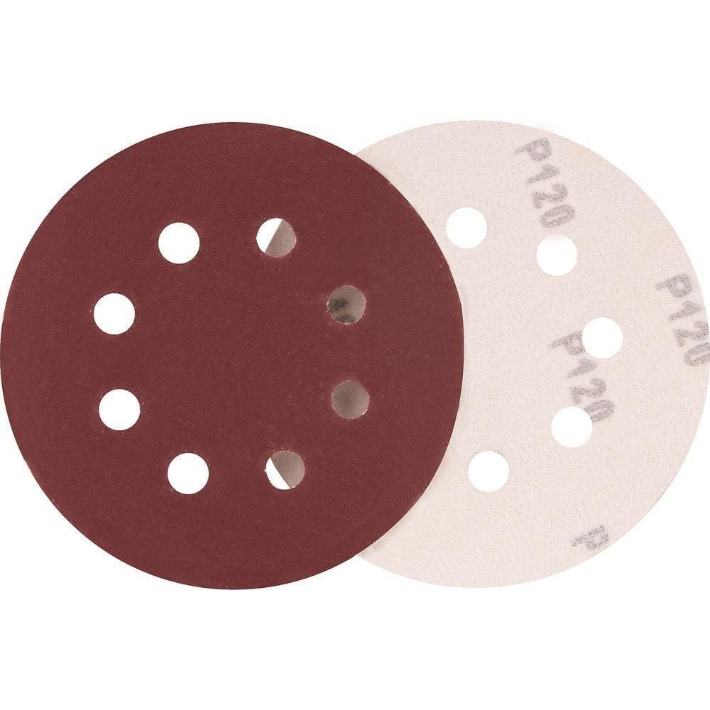 Disco De Lixa C/ Costado Em Pluma 125mm G120 10 Peças Vonder