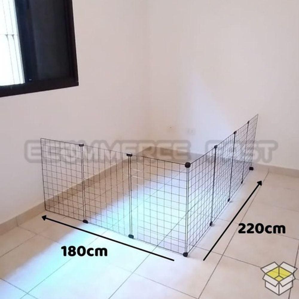 Cercadinho Para Cachorro Pequeno Porte Em L Com 220cmx180cm