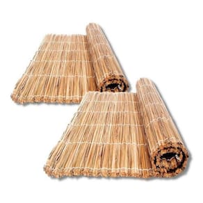 Kit 2 Esteira De Palha Taboa 1,7x1,0m Pergolado Forro Tapete