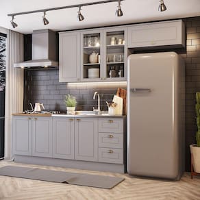 Cozinha Compacta Com Aéreo Para Geladeira Amy Casa 812