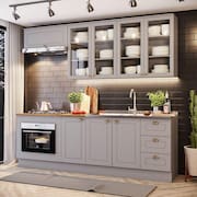 Cozinha Compacta 6 Peças Com Módulo Forno De Embutir Amy Casa 812