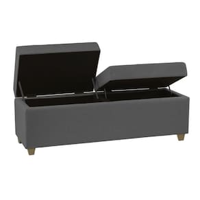 Recamier Bau Madri 1,60m Suede Cinza - Inova Decor