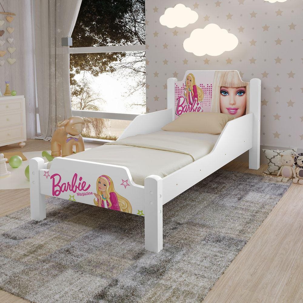 Cama para Barbie, Cama Para Barbie Em Mdf + Kit De Cama Com…