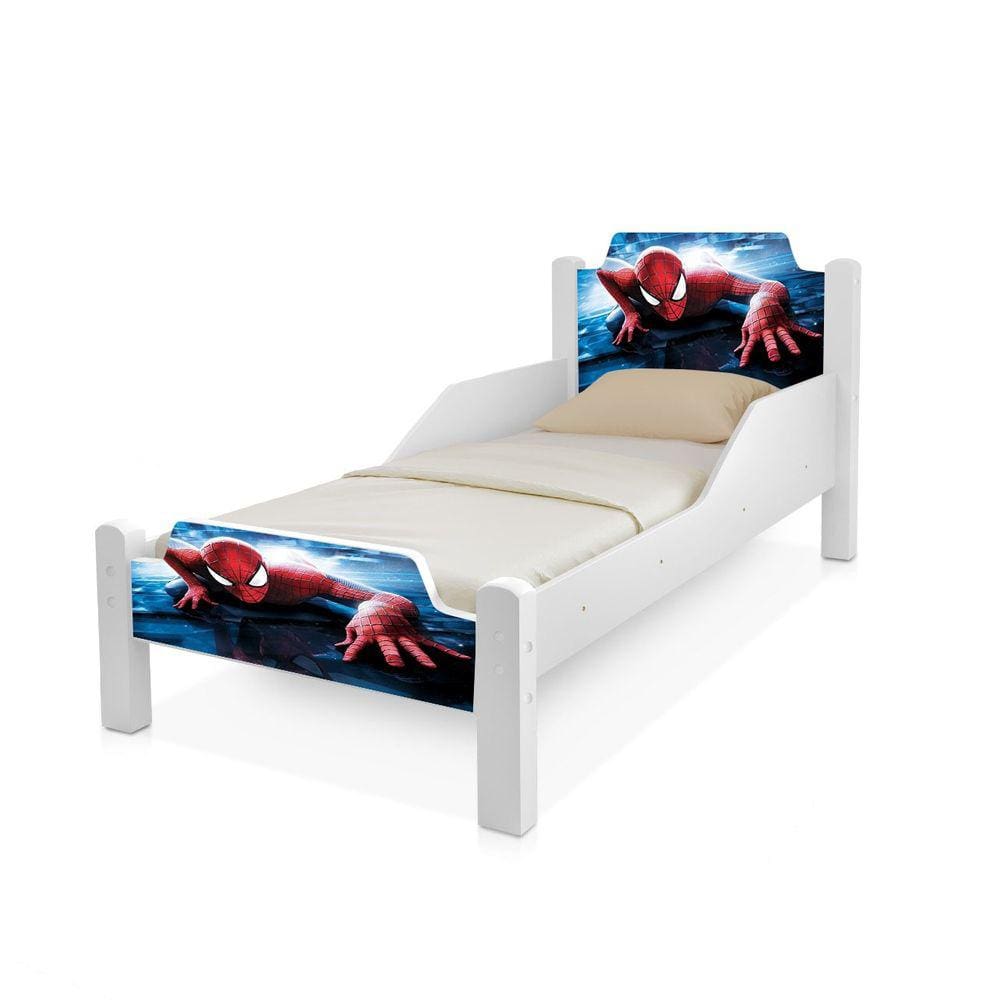 Mini Cama Infantil Adesivada do Homem Aranha