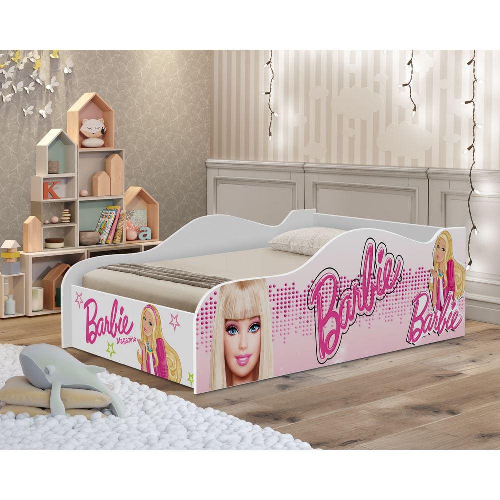 Cama Carro Infantil tamanho juvenil Barbie