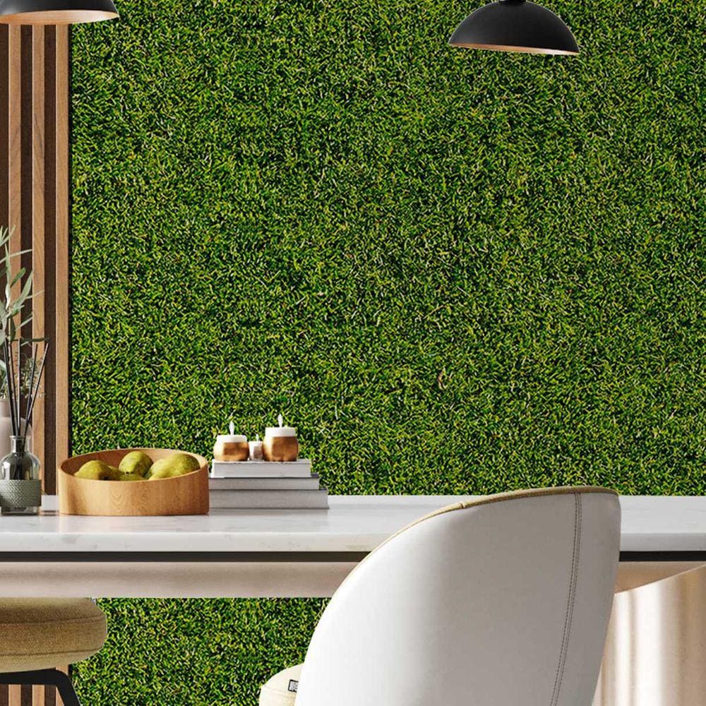 Papel de Parede 18M Adesivo Grama verde Paisagem 3d Vinilico Estampado Tropical Painel Auto Colante