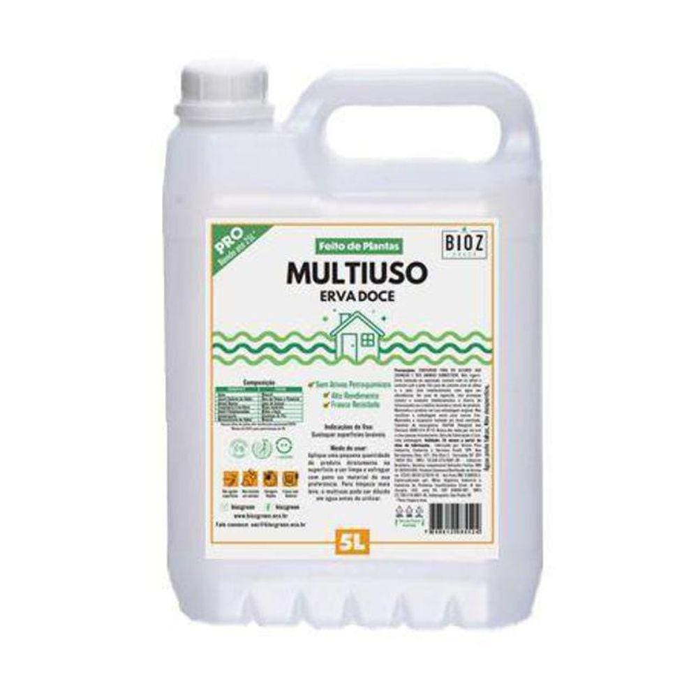 Multiuso Limpeza Biodegradável Verbena Bioz Green 5L