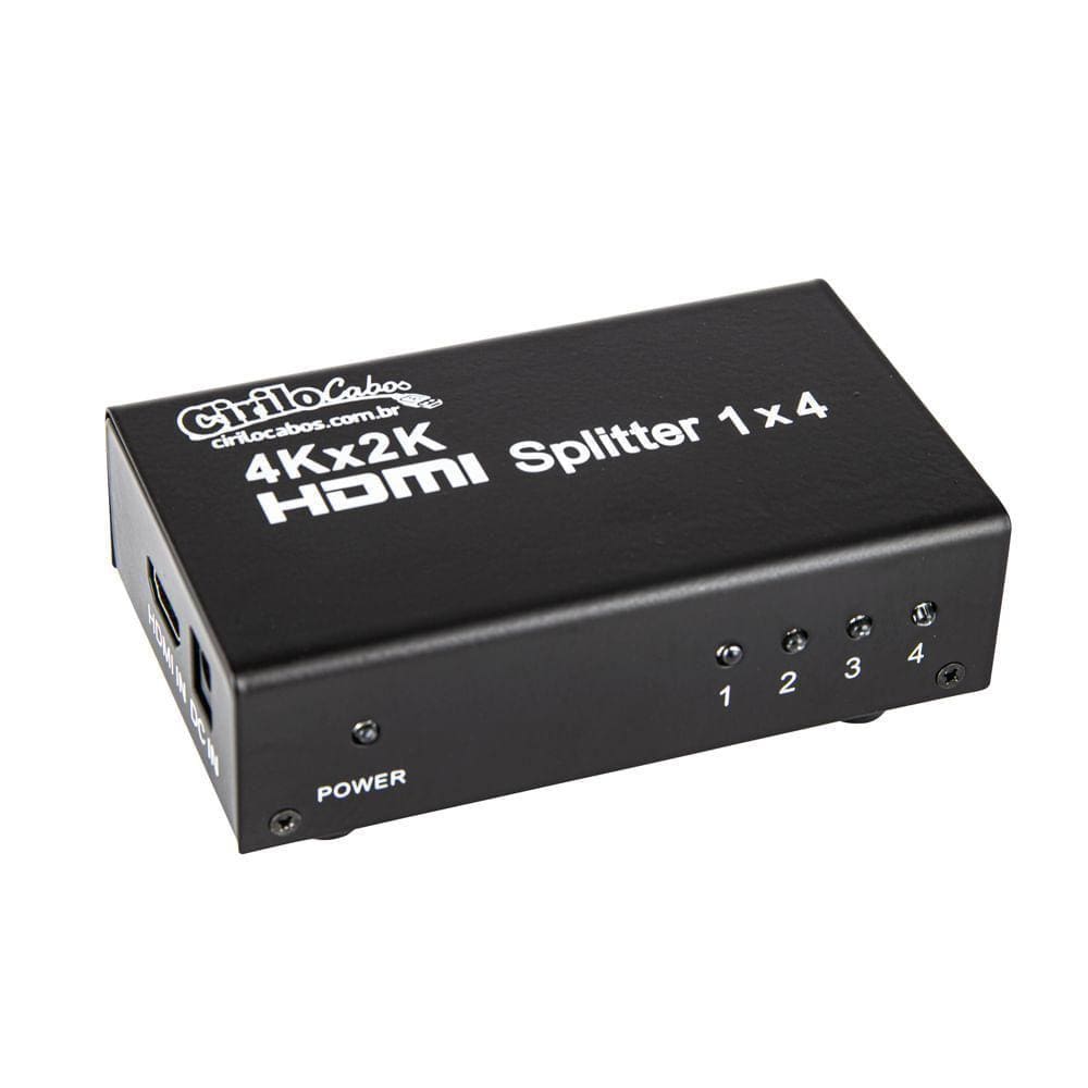 Splitter Hdmi 1 X 4 Saídas Cirilo Cabos