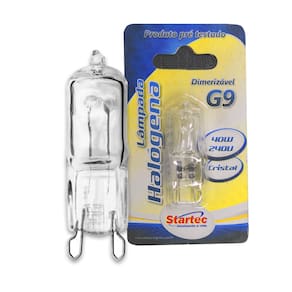 Lâmpada G9 Halógena 60W Bipino 2700K Luz Quente 220V