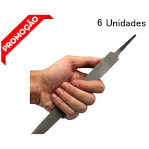 Kit 6 Lima Chata Bastarda 14 Polegada Rocast Atacado