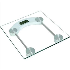 Balança Digital Banheiro Vidro Temperado 180Kg Quadrada