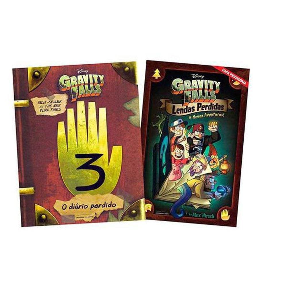 Kit Livros Gravity Falls O Diario Perdido E Lendas Perdidas