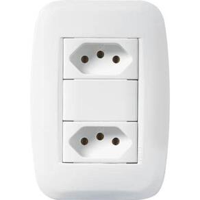 Kit 20 Conjunto Tomada Dupla 20A 250V Pezzi Classica 50000