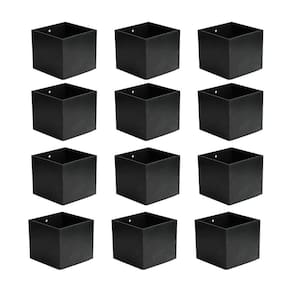 Kit 12 Vasos Decorativo Cachepot Pequeno Ecológico Preto