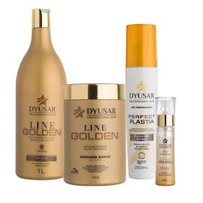 Kit Line Golden 1Kg + Fluido Pré Escova Dyusar