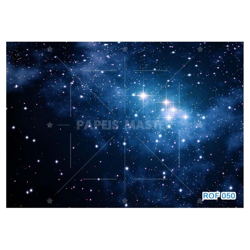 Papel De Teto Céu Espaço Estrelas Galáxias 3,5M Rof50
