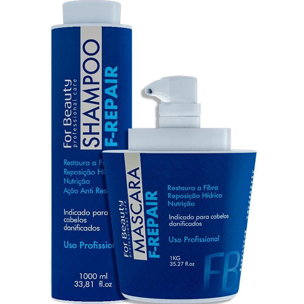 Kit For Beauty F-Repair Restauração Capilar Duo 2 Produtos