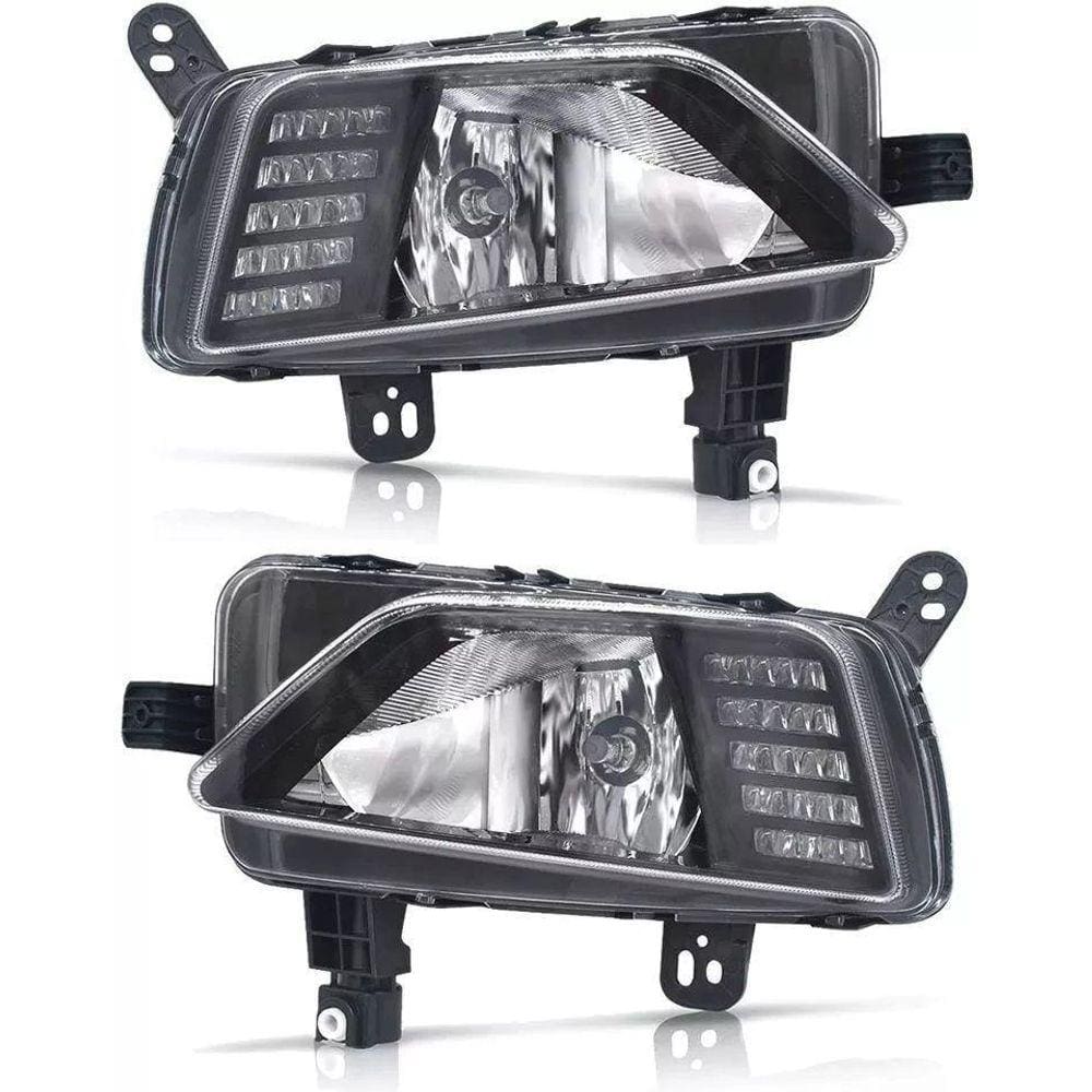 Kit Farol Auxiliar Vw Novo Polo Com Led Daylight Drl