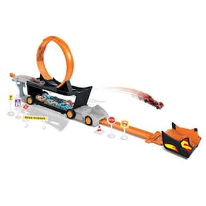 Caminhão Maleta C/Pista E Carrinho Express Wheels Multikids