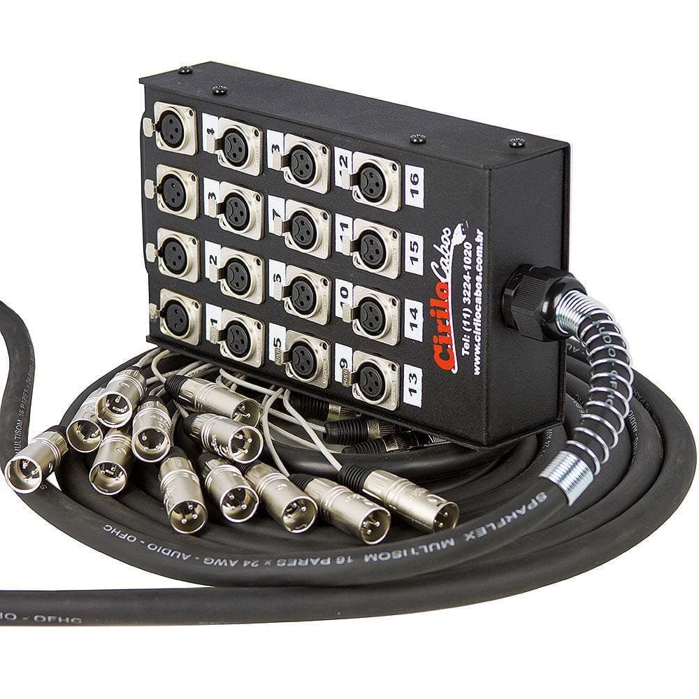 Medusa 16 Vias Montada Conectores Santo Angelo - 25 Mt