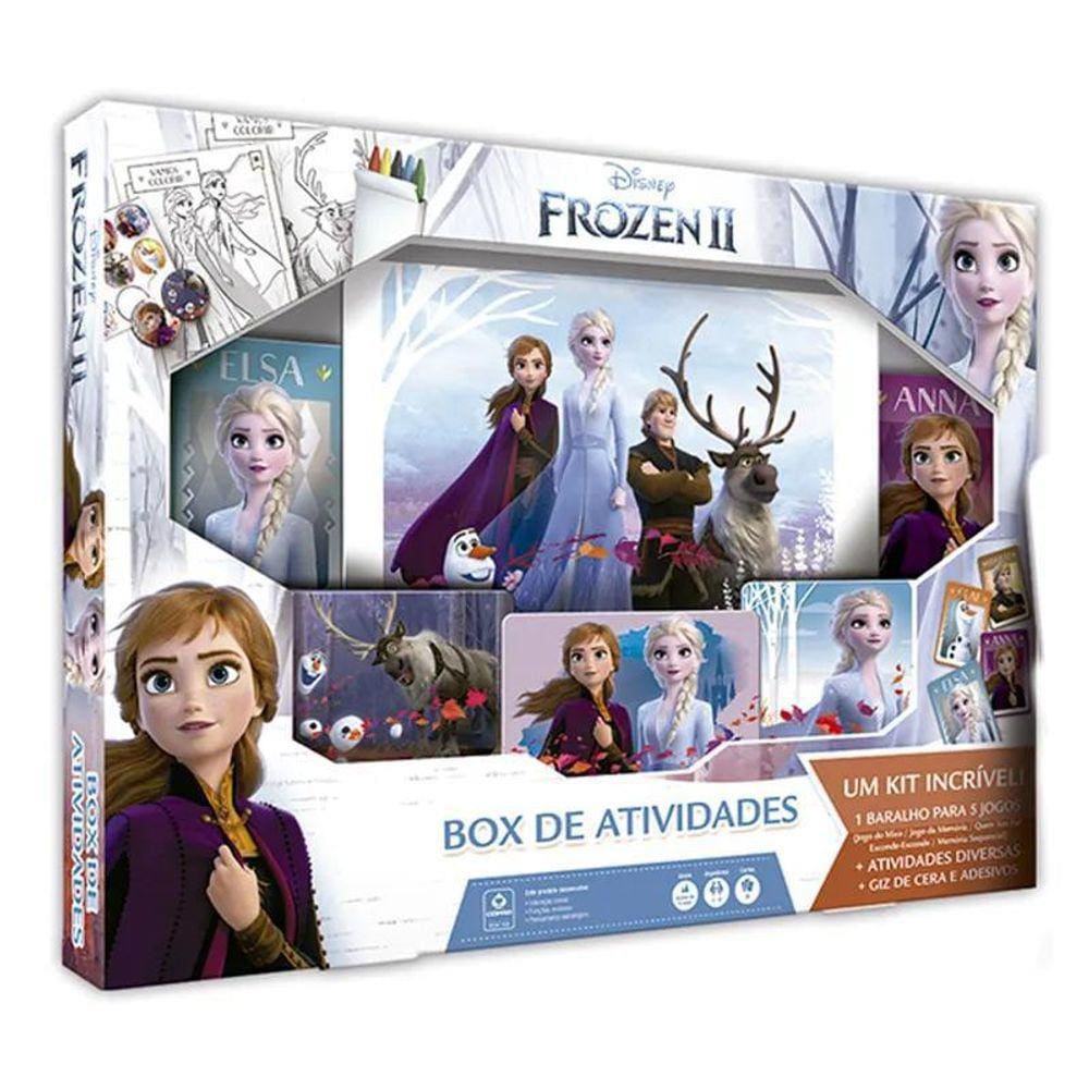 Box de Atividades Luluca r Colorir Giz Adesivo Copag - Kit