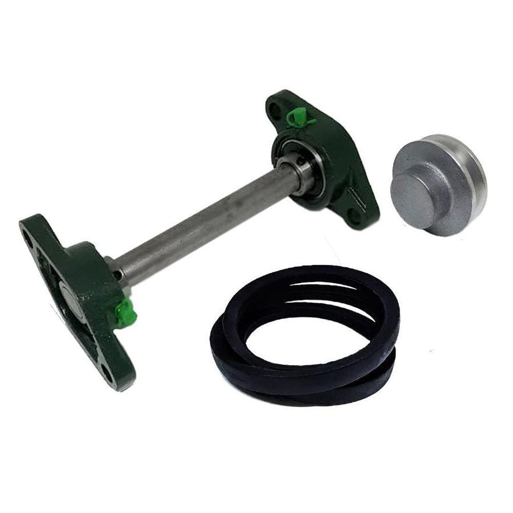 Kit Completo 20Mm Mancal Flange Eixo 60Cm + Polia + Correia