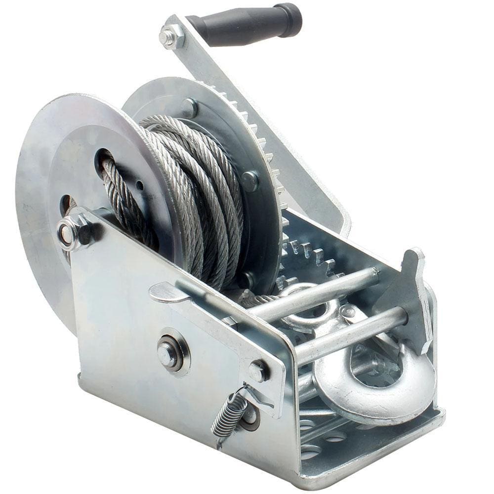 Guincho Manual Catraca De 1800LBS Com Cabo De Aço 1225KG