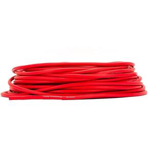 Cabo De Guitarra Blindagem Espiral 0.30 - Vermelho 100 Mt
