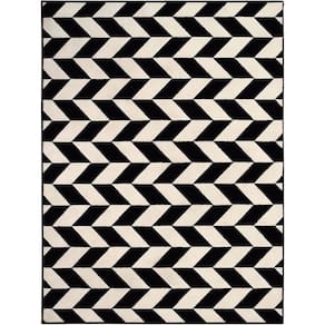 Tapete Trio Black White 02/58 Sarja 1,00X1,50M São Carlos