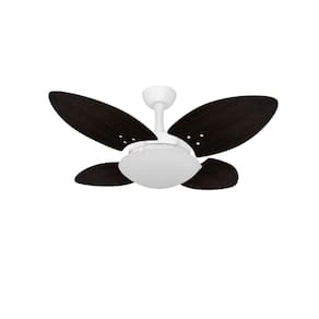 Ventilador Teto Econômico Sala Mini 4 Pás Tabaco Ventax 127V