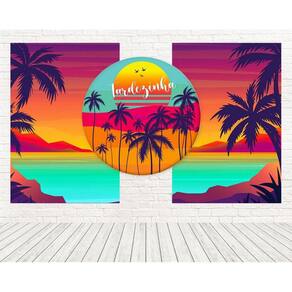 Kit 3 Painéis Casadinho 3D Sublimado Tardezinha Fpc-243