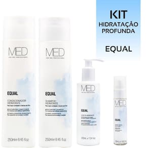 Kit Med For You Equal Tratamento Completo Hidratação Capilar
