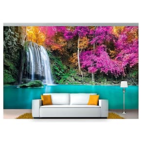 Papel De Parede Cachoeira Natureza Mata 3D 6M² Nch166