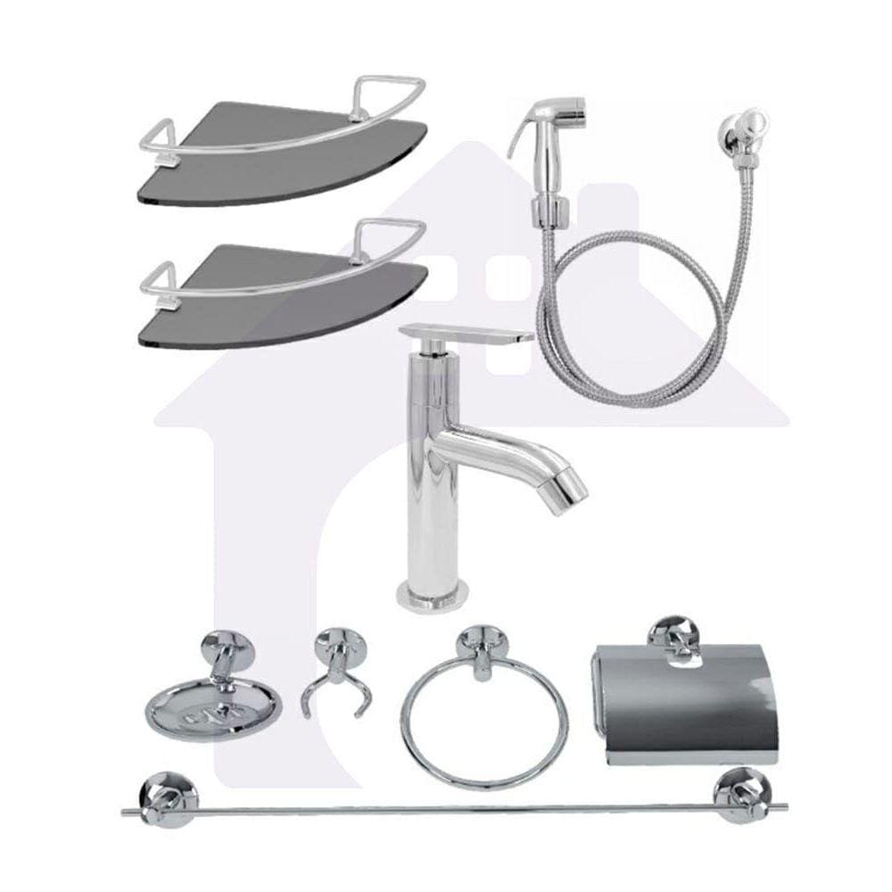 Kit Completo Para Banheiro 9 Peças