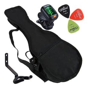 Kit Capa Acolchoada Ukulele Soprano Com Acessórios Carbon