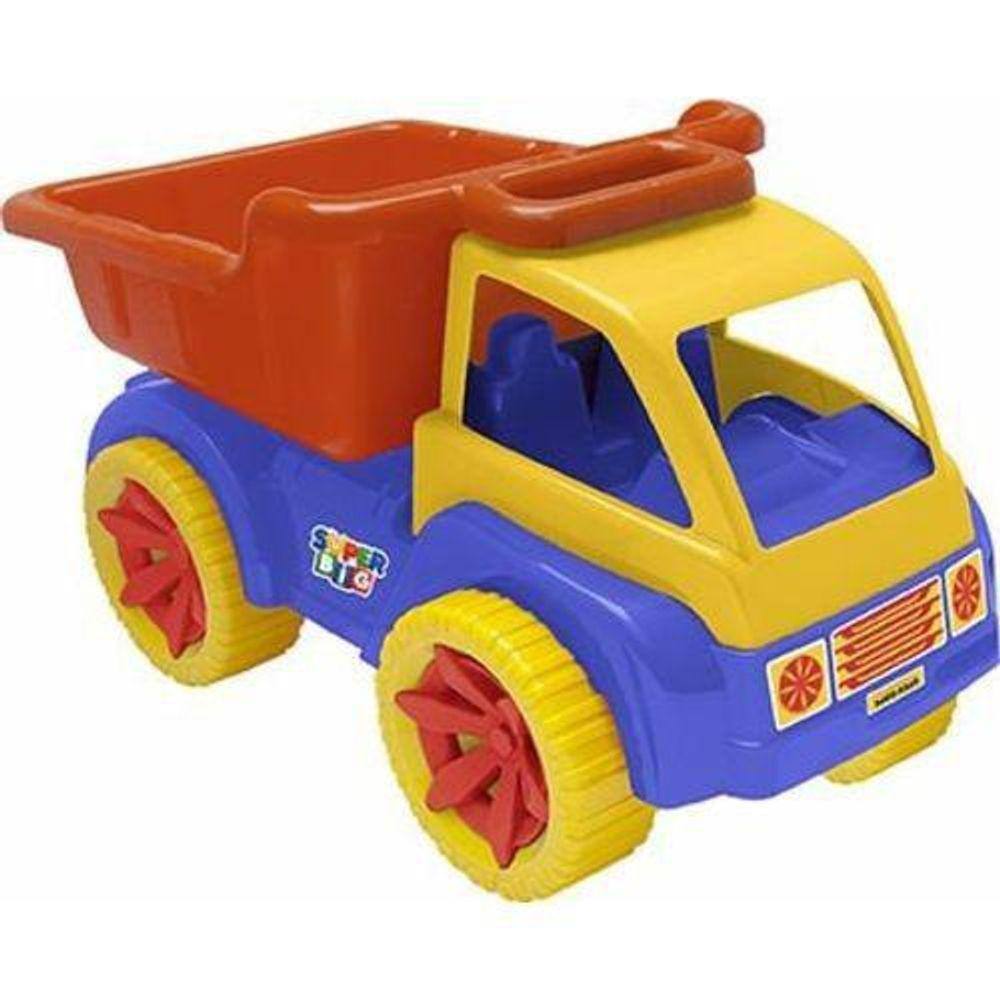 Caminhão Super Caçamba + Acessórios Brinquedo Diverplas 951