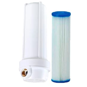 Filtro D`Água Cavalete Entrada Poço 9,3/4  Com Refil Lavável
