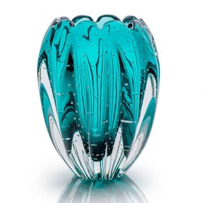 Vaso Em Cristal Murano Esmeralda São Marcos