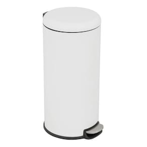 Lixeira Sobrepor Redonda Alta 28 L Branco 63X30Cm - Branco