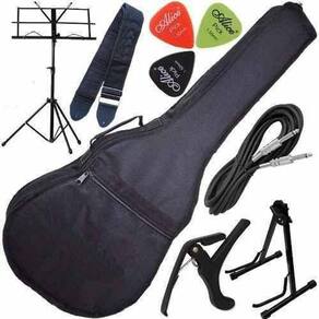 Kit Capa Bag Violão Acolchoado Suporte + Multi Acessórios