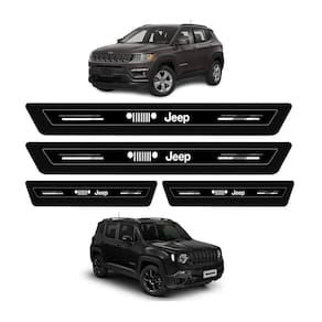 Kit Soleira Resinada Proteção Porta Jeep Compass Renegade