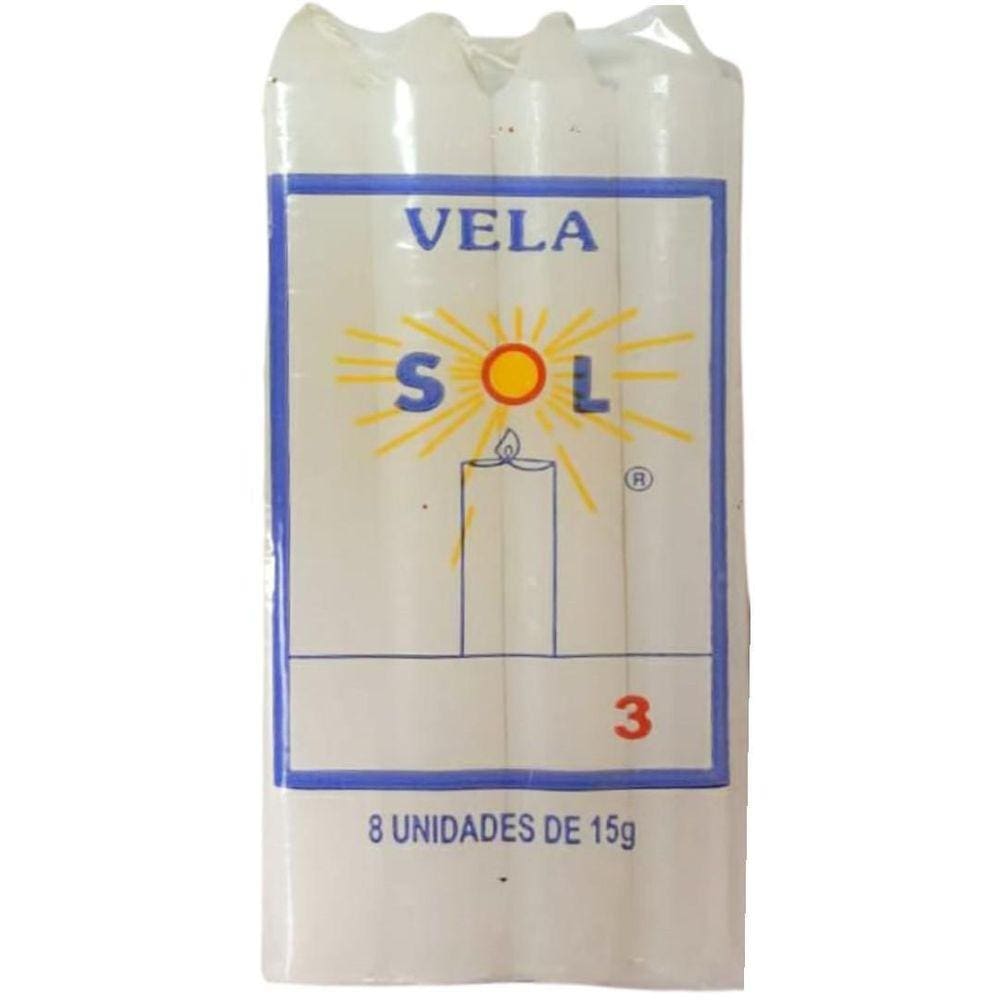 Vela Palito Branca N° 3 - 15 G