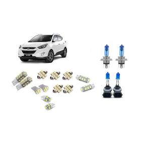 Kit Lâmpada Super Branca + Lâmpadas Led Hyundai Ix35
