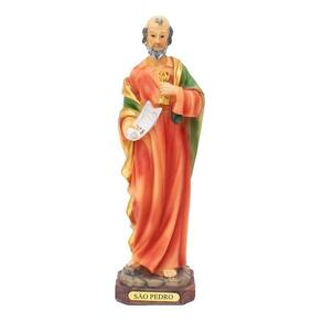 Imagem Religiosa Chuva São Pedro 23Cm - Enfeite Resina