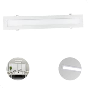 Painel De Led Retangular 10X60 Embutir 18W 6500K Bivolt Opus