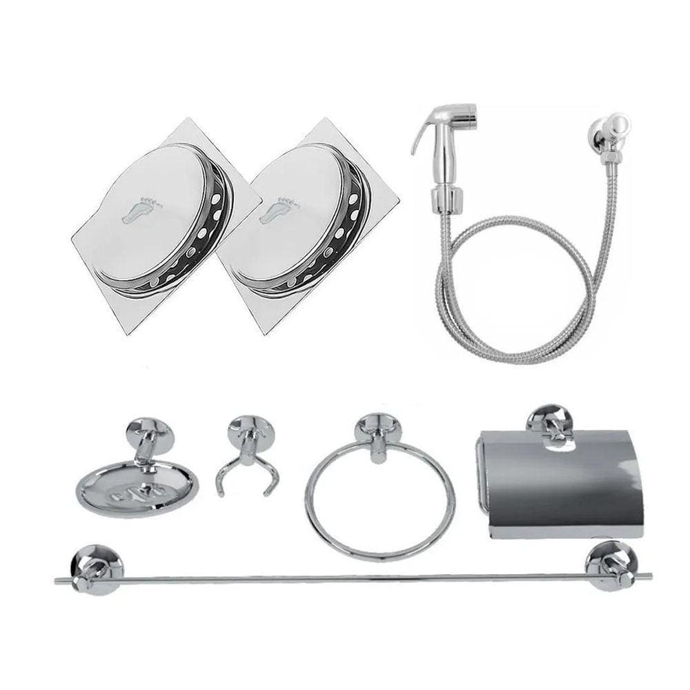Kit Completo Para Banheiro 8 Peças