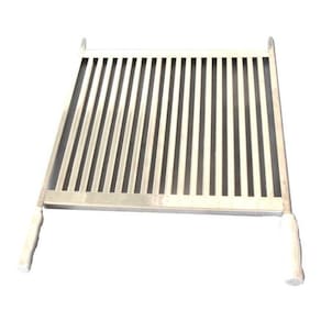 Grelha Em Inox Uruguaia Parrilha Para Churrasco 55Cm Largura