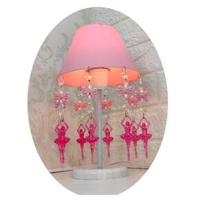 Abajur Infantil Bailarinas Luminária Quarto Bebê Menina Rosa