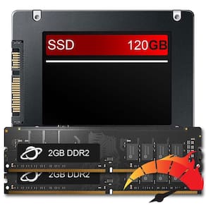 Kit Upgrade De Alto Desempenho - Ssd 240Gb + 4Gb Ram Ddr2
